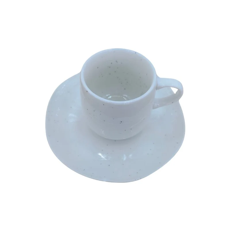 Set de tasse et soucoupe en céramique blanc
