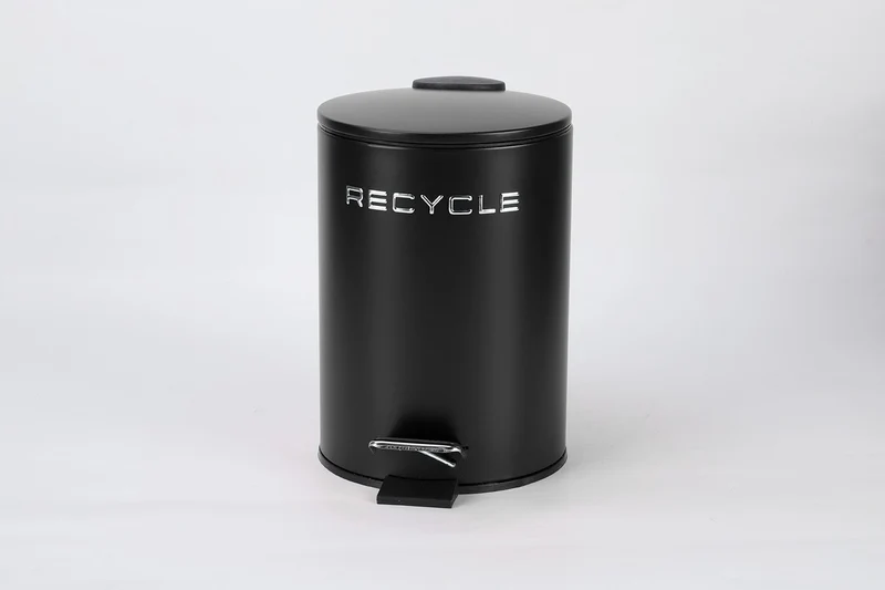 Poubelle à pédale en acier 3L