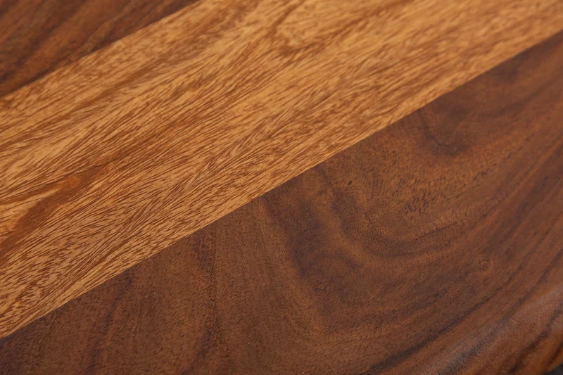 Etagère murale massive MAMMUT 115cm marron finition pierre de Sheesham etagère bord d’arbre