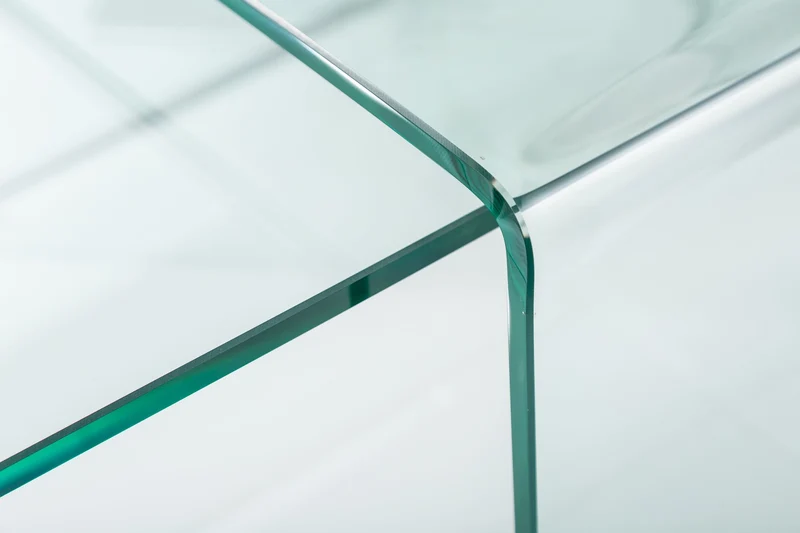 Set de 2 tables basses en verre de haute qualité FANTOME 100cm transparent