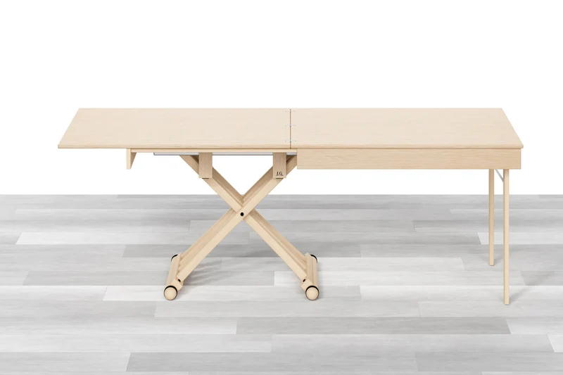 TAVOLINO TRASFORMABILE Top Intarsiato - 8/10 posti