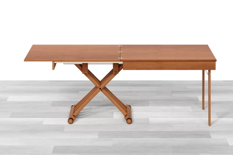 TAVOLINO TRASFORMABILE Top Intarsiato - 8/10 posti