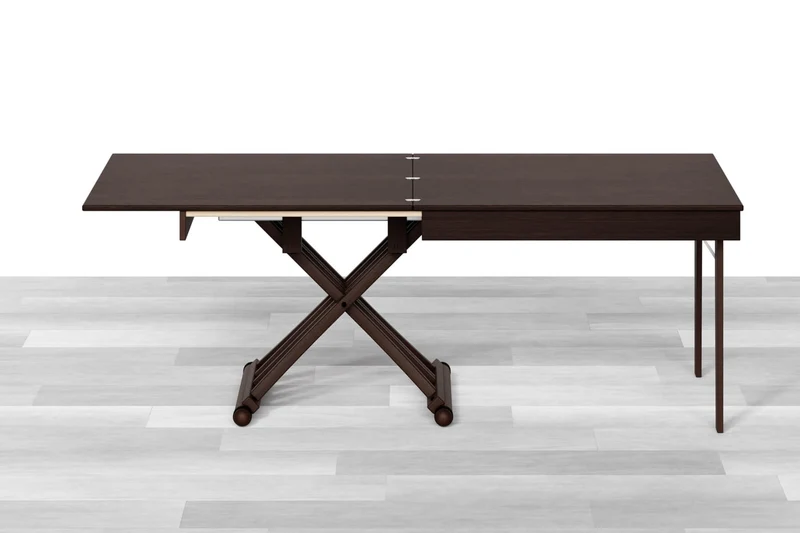 TAVOLINO TRASFORMABILE Top Intarsiato - 8/10 posti