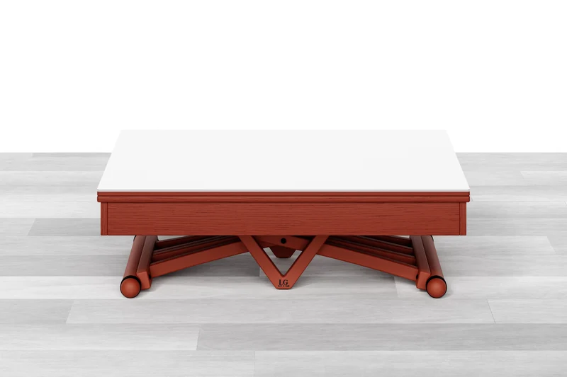 TAVOLINO TRASFORMABILE Top Cristallo - 8/10 posti