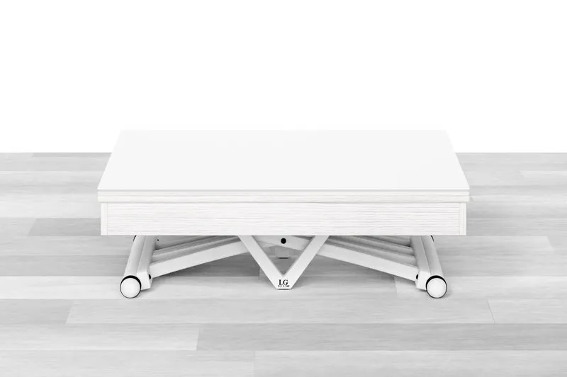 TAVOLINO TRASFORMABILE - Top Cristallo - 4/6 posti