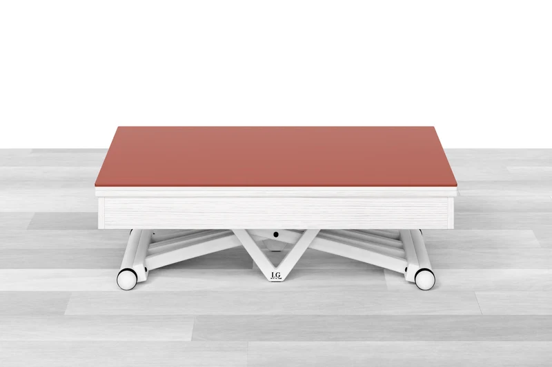 TAVOLINO TRASFORMABILE - Top Cristallo - 4/6 posti