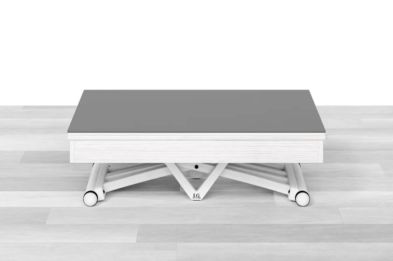 TAVOLINO TRASFORMABILE - Top Cristallo - 4/6 posti