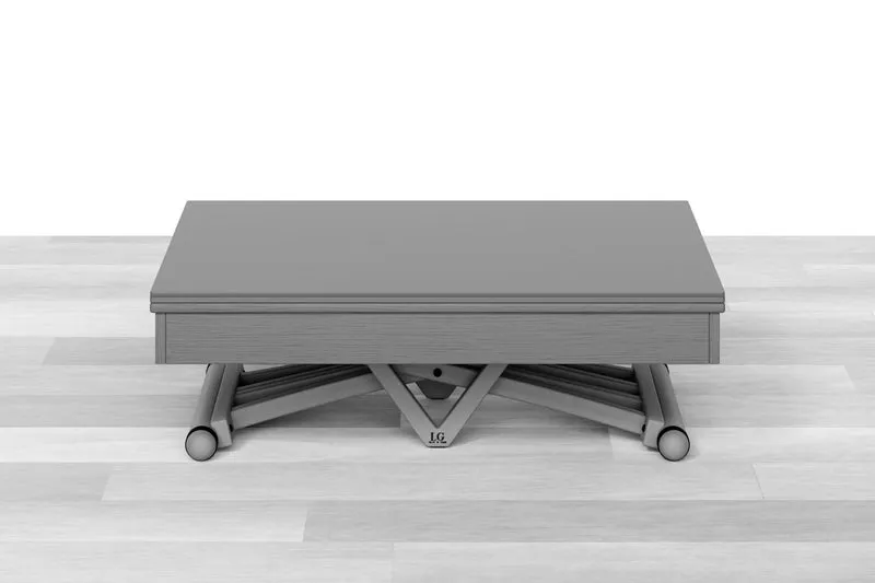 TAVOLINO TRASFORMABILE - Top Cristallo - 4/6 posti
