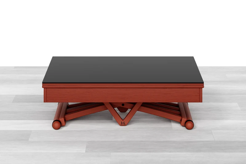 TAVOLINO TRASFORMABILE - Top Cristallo - 4/6 posti