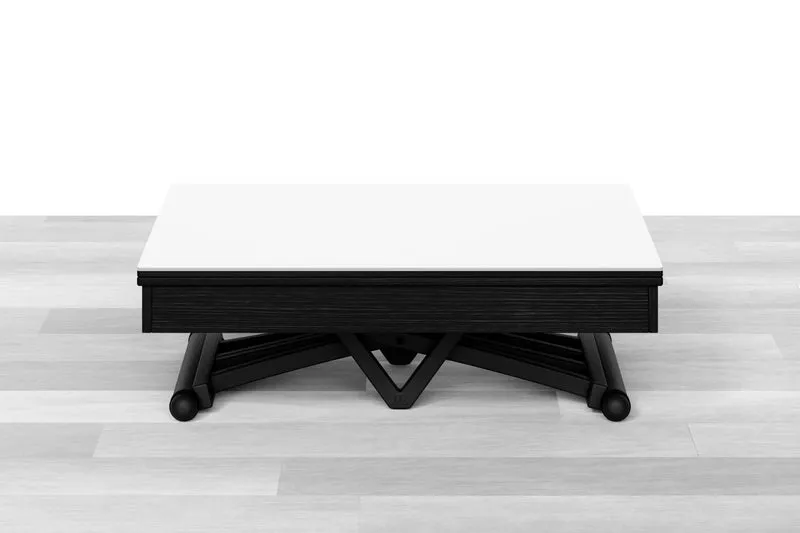 TAVOLINO TRASFORMABILE - Top Cristallo - 4/6 posti