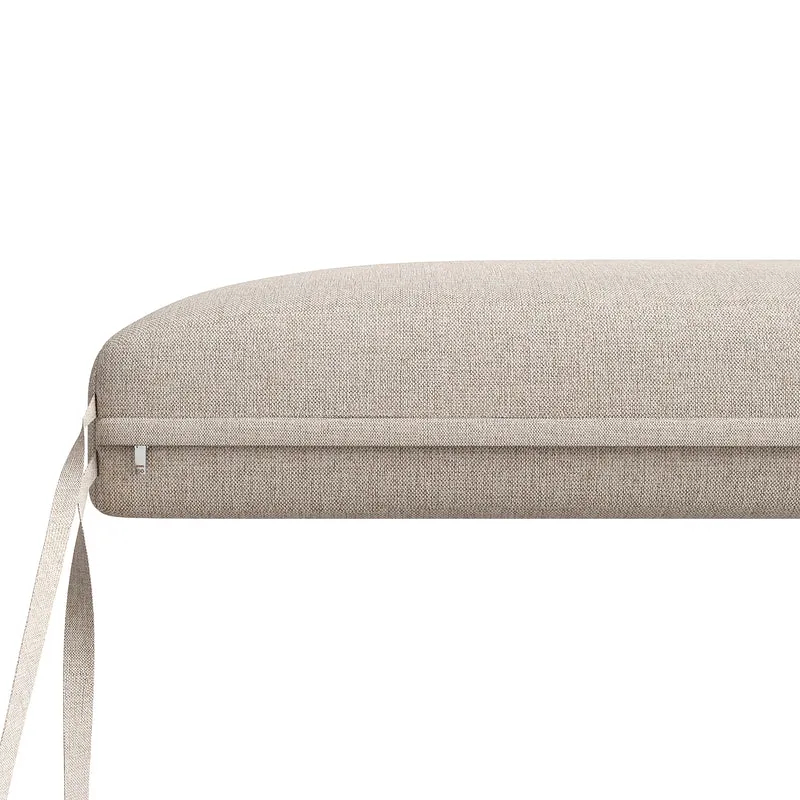 Salon de jardin 6-7 personnes en rotin PE beige modulable et table basse effet marbre gris avec coussins lavables INFINITEVAEL