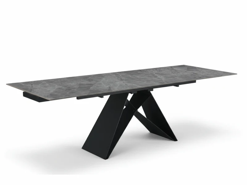 Table à manger extensible MASDAR en céramique – 180 cm fermée / 260 cm ouverte
