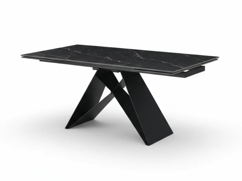 Table à manger extensible MASDAR en céramique – 180 cm fermée / 260 cm ouverte