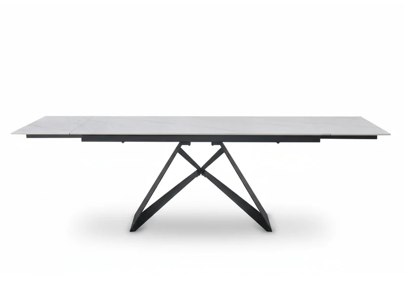 Table à manger extensible MASDAR en céramique – 180 cm fermée / 260 cm ouverte