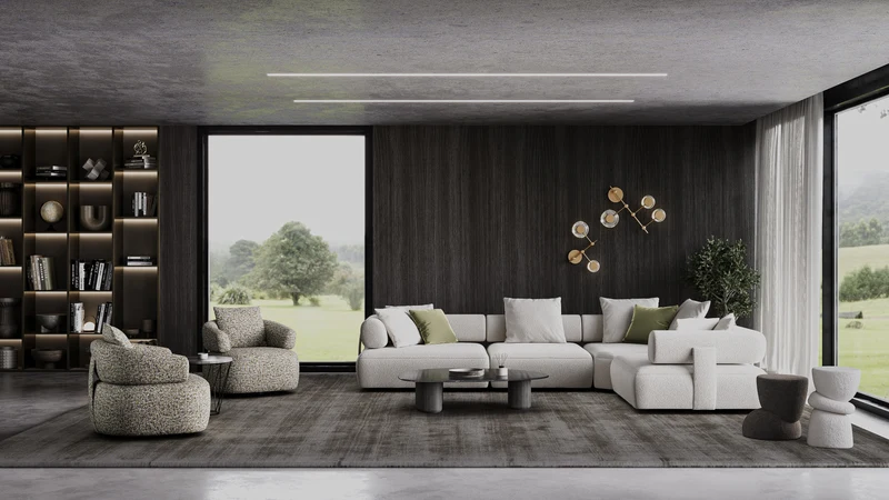 Fauteuil Ray | Fauteuil design arrondi fixe ou pivotant
