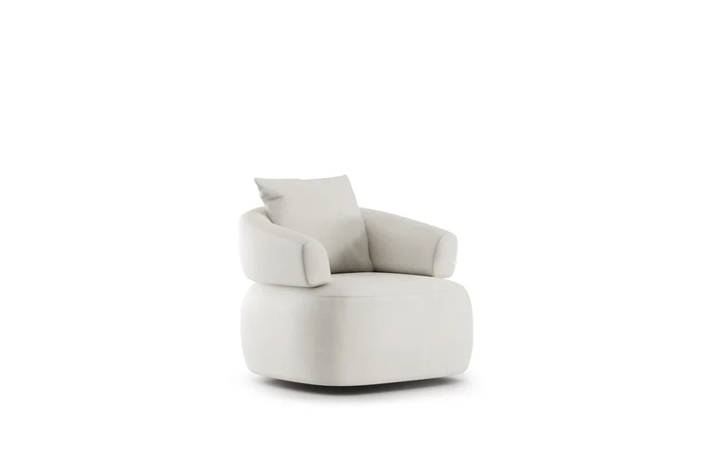 Fauteuil Ray | Fauteuil design arrondi fixe ou pivotant