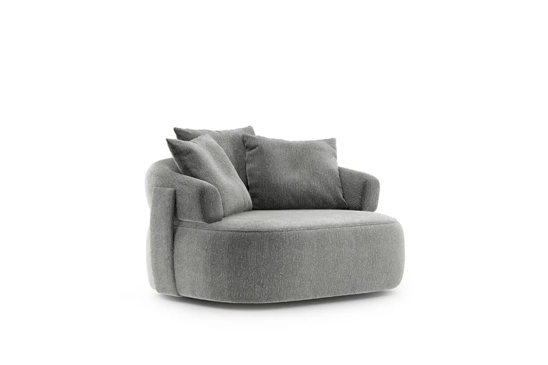 Fauteuil Ray | Fauteuil design arrondi fixe ou pivotant