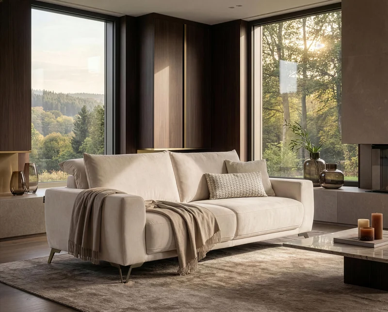 Canapé sur mesure - personnalisable - Délia