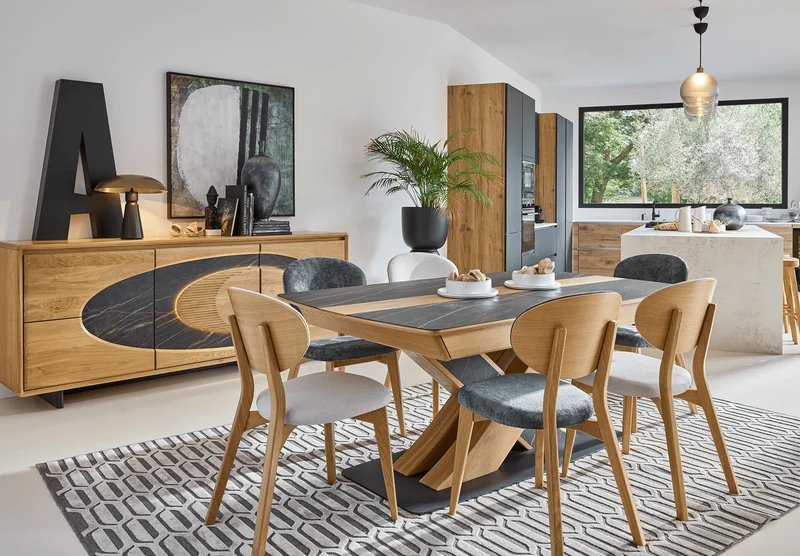Table extensible - ADL - Thalès 100% chêne massif