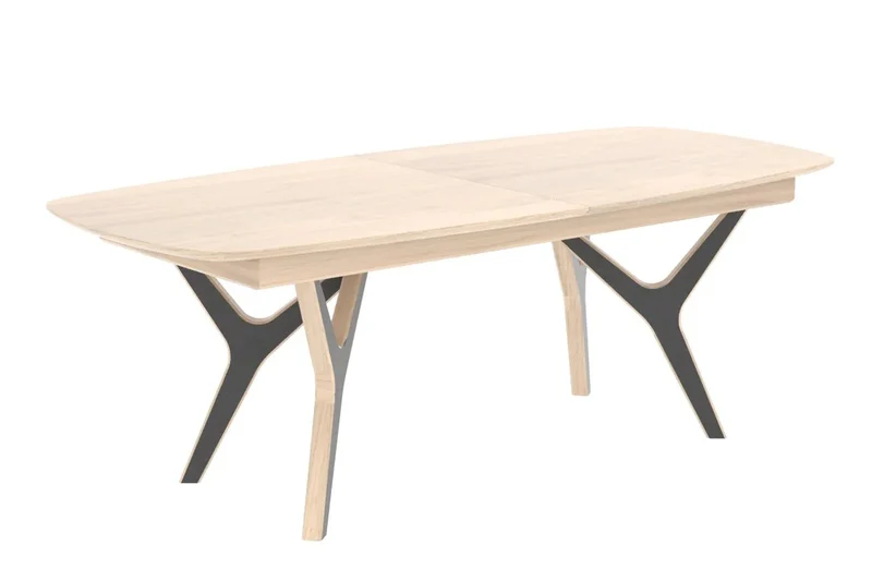 Table rectangulaire extensible - ADL - Néo 100% chêne massif