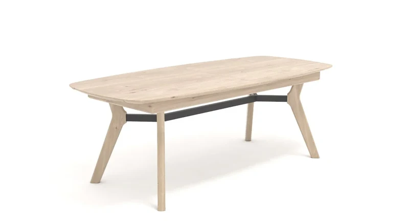 Table rectangulaire extensible - ADL - Néo 100% chêne massif