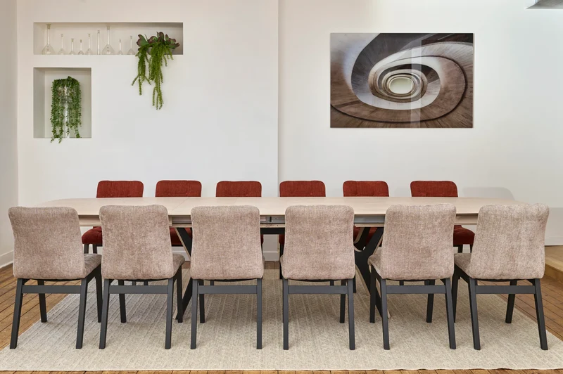 Table rectangulaire extensible - ADL - Néo 100% chêne massif