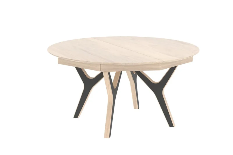 Table ronde extensible - ADL - Néo 100% chêne massif
