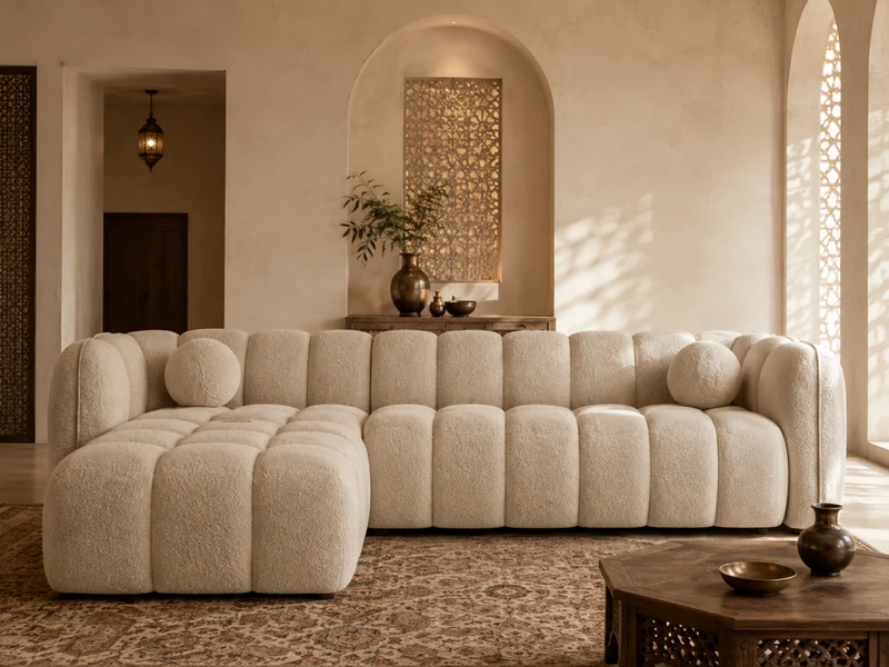 Canapé MIRAGE beige 315x175cm