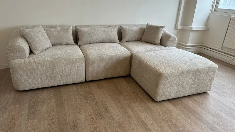 Canapé Mila Modulable 3+1 tissus marbella