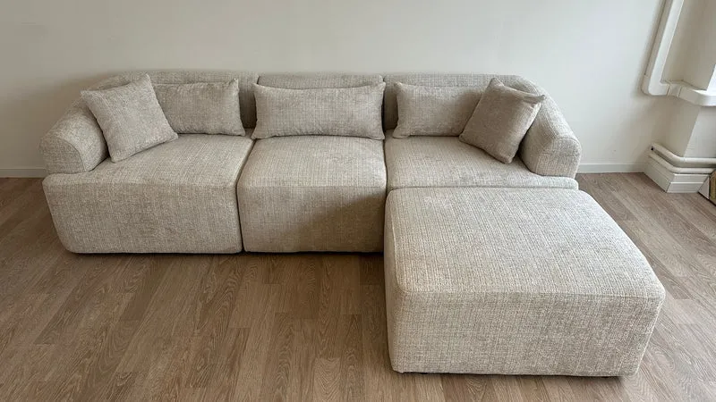 Canapé Mila Modulable 3+1 tissus marbella