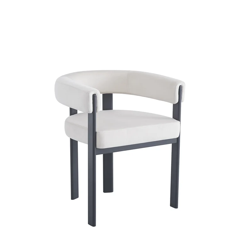 Chaise VAIANA beige, pieds noir