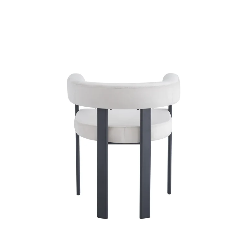 Chaise VAIANA beige, pieds noir