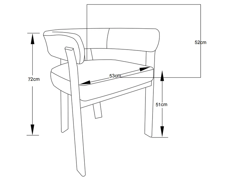 Chaise ALIA noyer