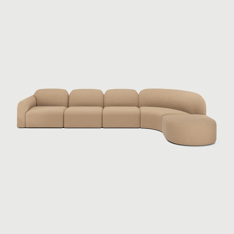 Ethnicraft Modular Canapé - Bulky (Préréglage 6)