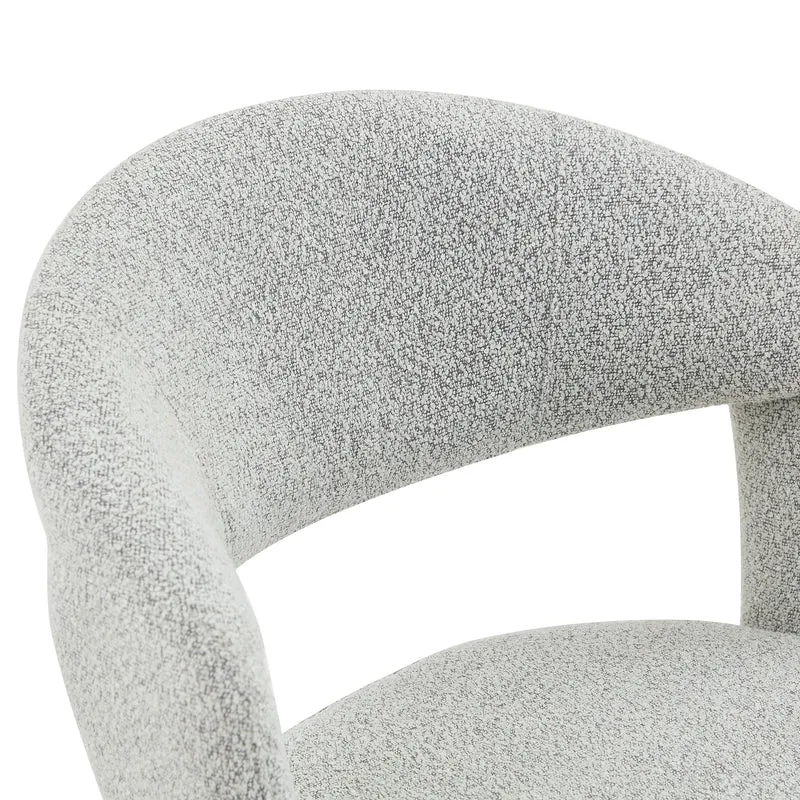 Lot de 2 chaises de salle à manger pivotantes 360° en tissu gris clair SCANDINAVIANMARBLEPL