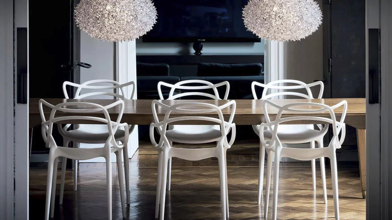 Set 6 Masters chaise by Kartell