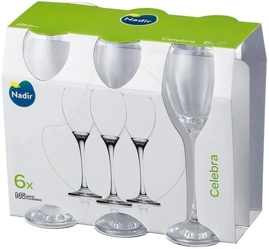 Set de 6 verres a pied 190ml, Celebra Nadir