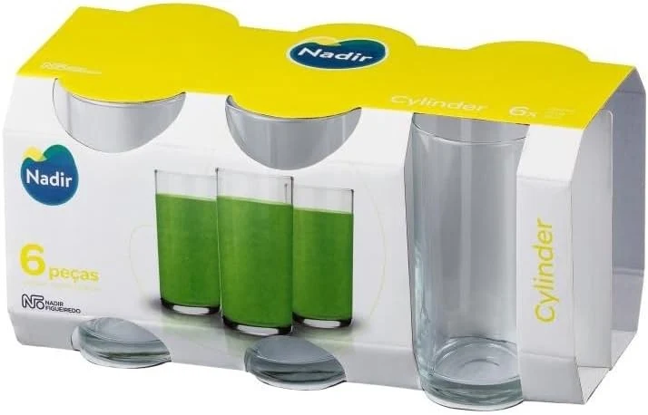 Set de 6 verres longs 300ml, Cylinder Nadir