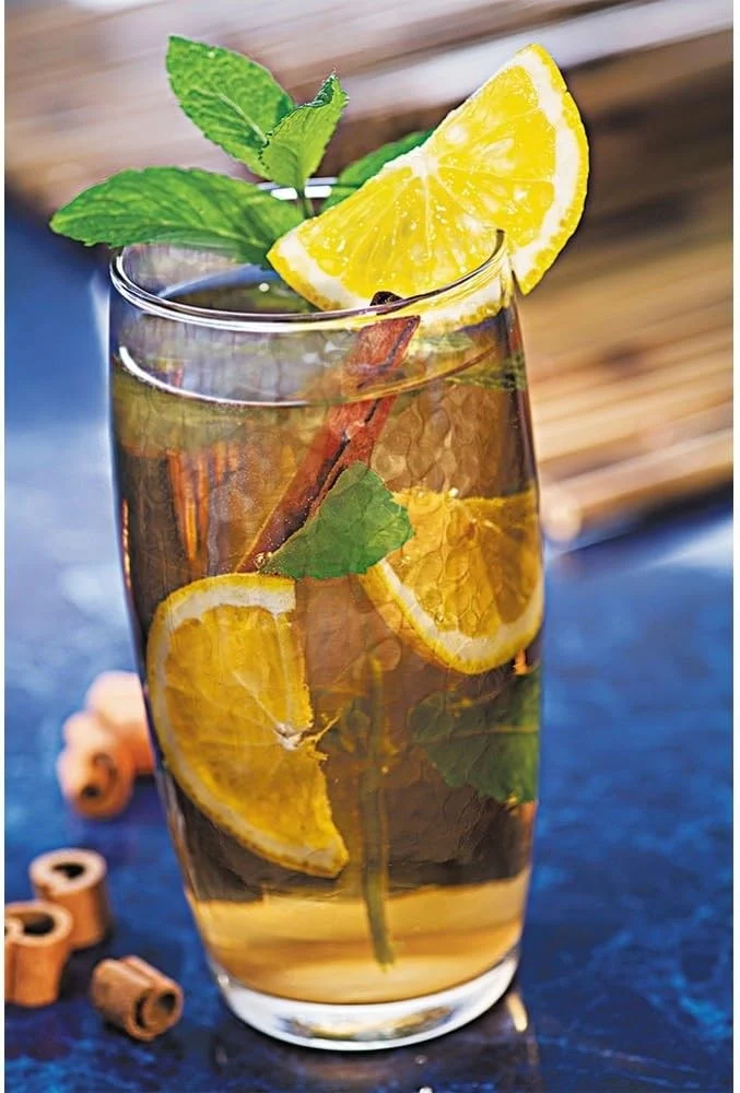 Set de 6 verres longs 430ml, Favo Nadir