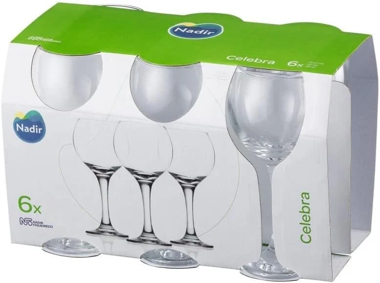 Set de 6 verres a pied 300ml, Celebra Nadir
