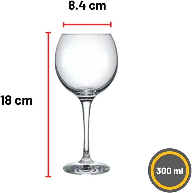 Set de 6 verres a pied 300ml, Celebra Nadir