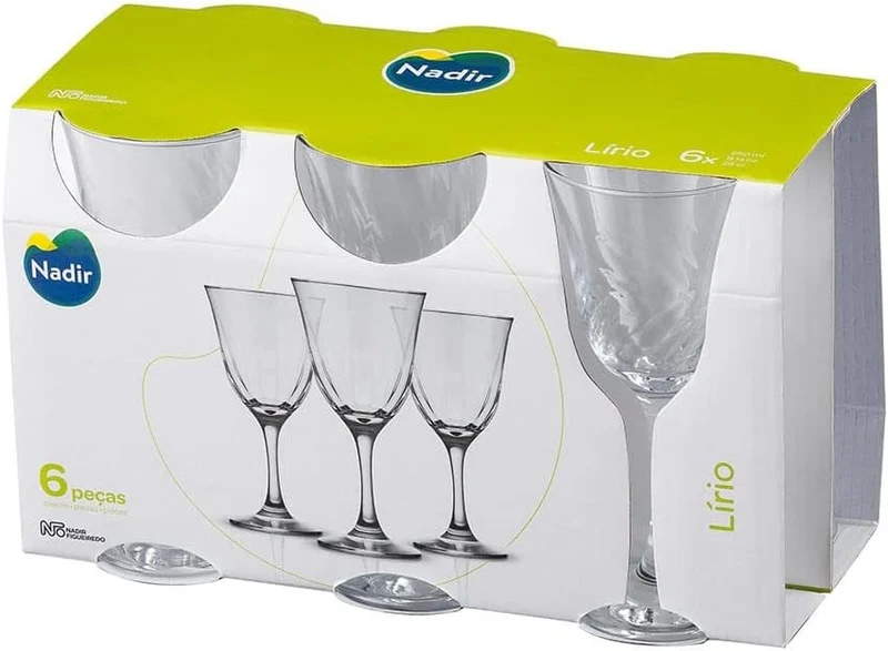 Set de 6 verres a pied 250ml, Lirio Nadir