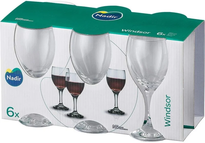 Set de 6 verres a pied 250ml, Windsor Nadir