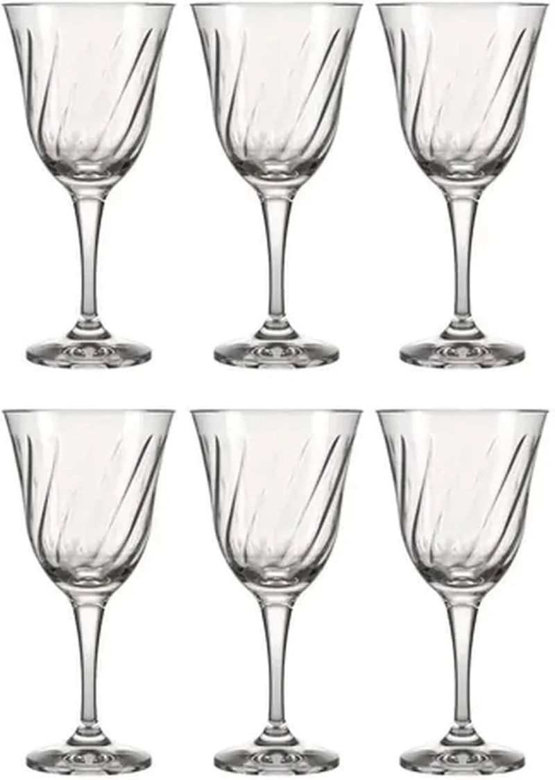 Set de 6 verres a pied 365ml, Lirio Nadir