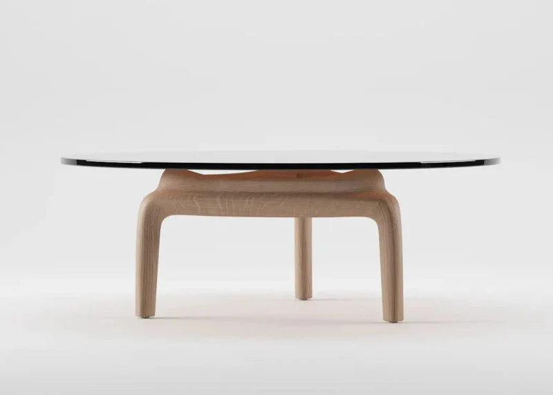 Table basse- Plateau verre - Pascal