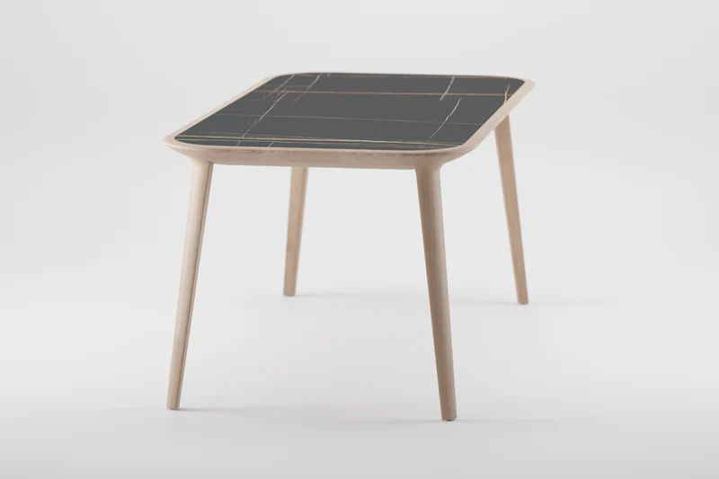 Table - Plateau céramique - Bois massif Kalota
