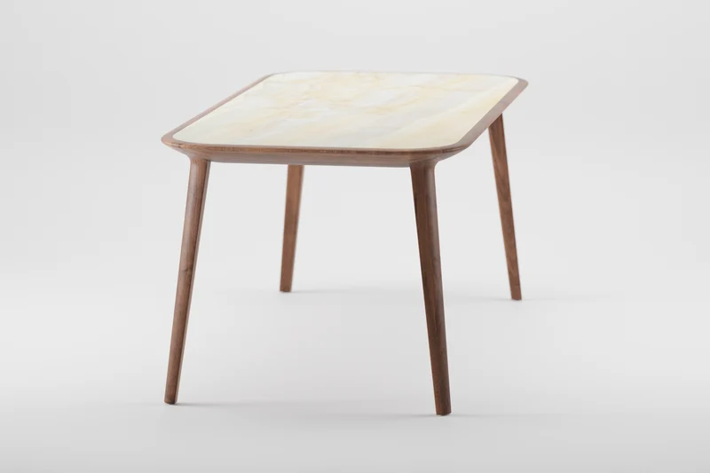 Table - Plateau céramique - Bois massif Kalota
