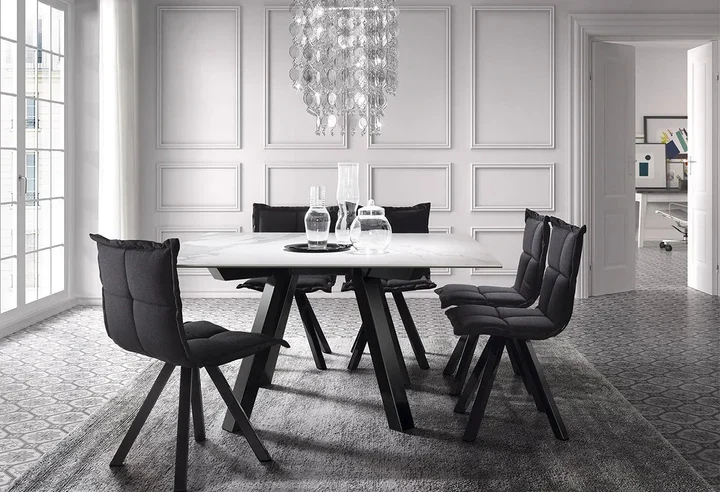 Table fixe ou extensible - plateau céramique - Duero
