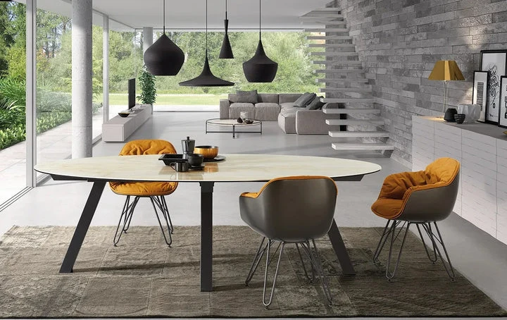 Table fixe ou extensible - plateau céramique - Duero