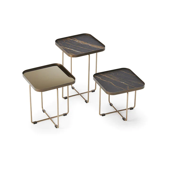 Table basse - Céramique ou verre miroir - Benny